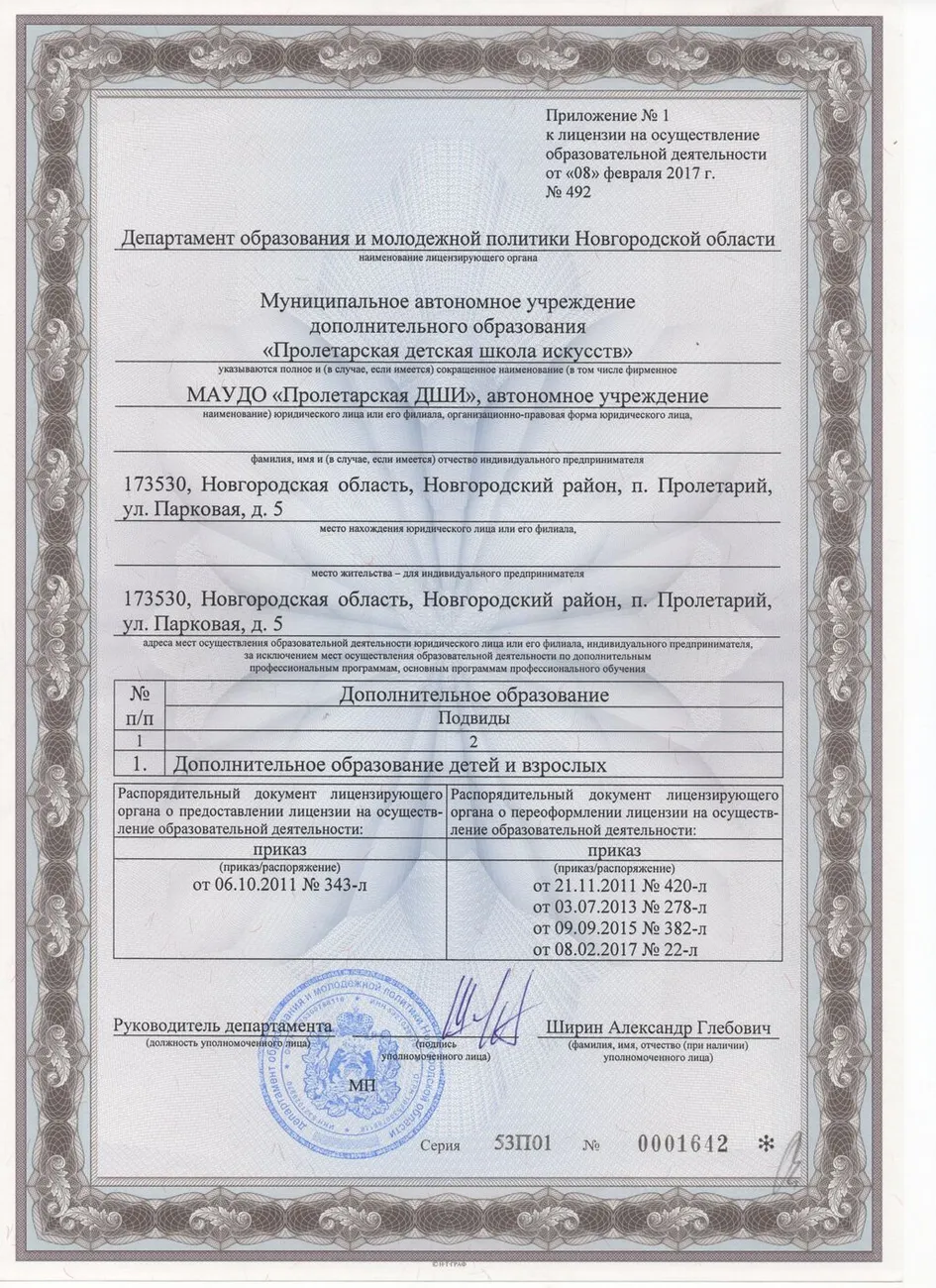 Приложение 1